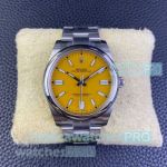 Clean Factory Replica Rolex Oyster Perpetual Men 41MM Yellow Dial Watch